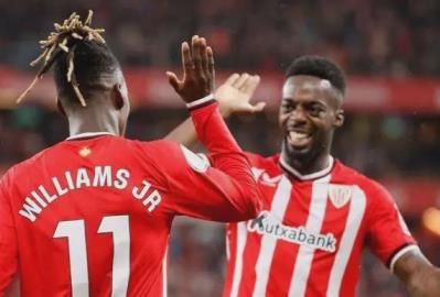 畢巴官方：伊尼亞基·威廉姆斯再次榮獲西甲非洲MVP