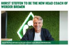56歲德國教練斯特芬正式接任不萊梅主教練
