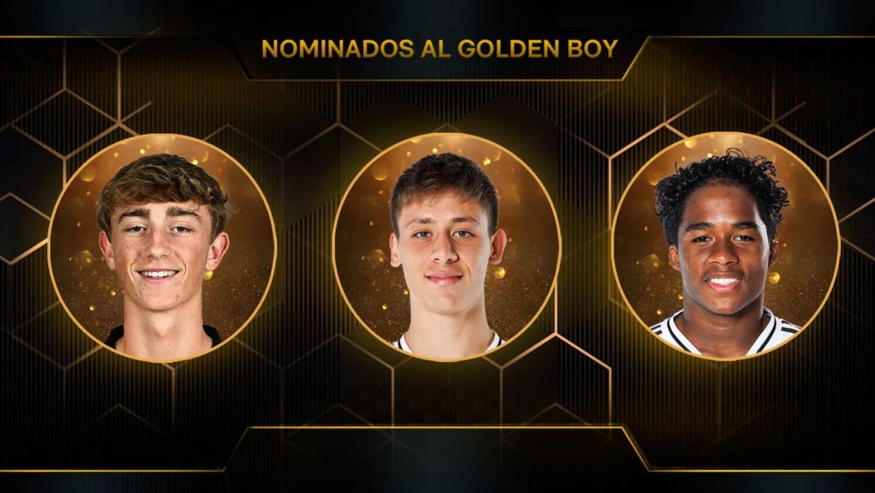 皇馬官方公布赫伊森、居萊爾、恩德里克入選金童獎(jiǎng)候選名單