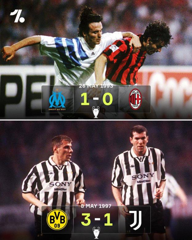 意大利球隊在慕尼黑歐冠決賽中再陷敗北