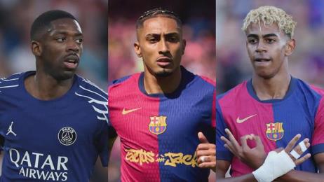 本賽季進(jìn)步最大球員盤點(diǎn)：登貝萊領(lǐng)跑金球榜，亞馬爾、拉菲貢獻(xiàn)兩雙表現(xiàn)