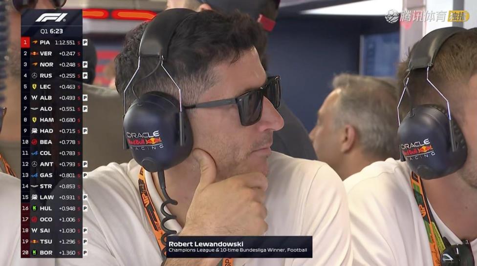 主場觀賽！萊萬多夫斯基現(xiàn)身F1西班牙大獎賽排位賽