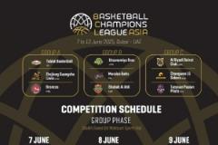 籃球亞冠賽程公布：廣廈6月7日至8日19點(diǎn)對(duì)陣小組賽
