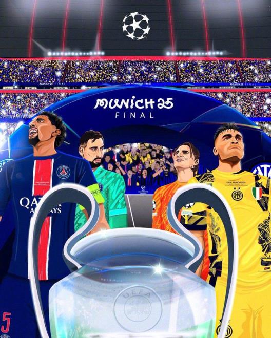 恩里克畫(huà)龍登貝萊點(diǎn)睛，國(guó)際米蘭成背景板