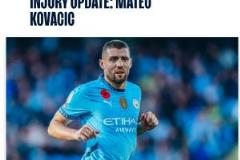 科瓦西奇接受跟腱手術(shù)將缺席世俱杯