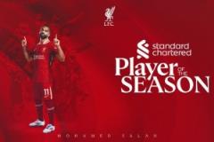 薩拉赫第五次當(dāng)選利物浦賽季最佳球員，官方揭曉結(jié)果