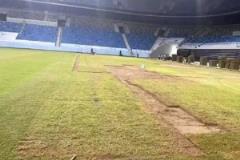 記者：深圳新鵬城主場草皮狀況仍差，球員受傷風險高