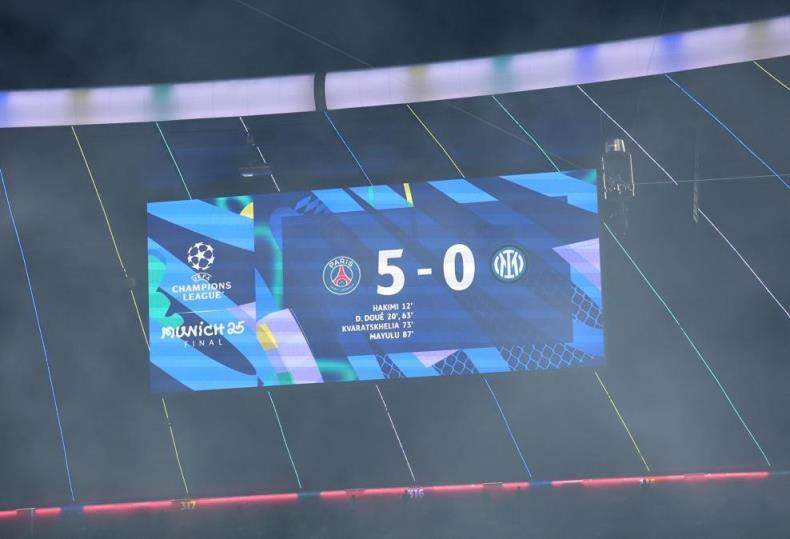 國(guó)米四次歐冠亞軍列第四，追平米蘭與利物浦