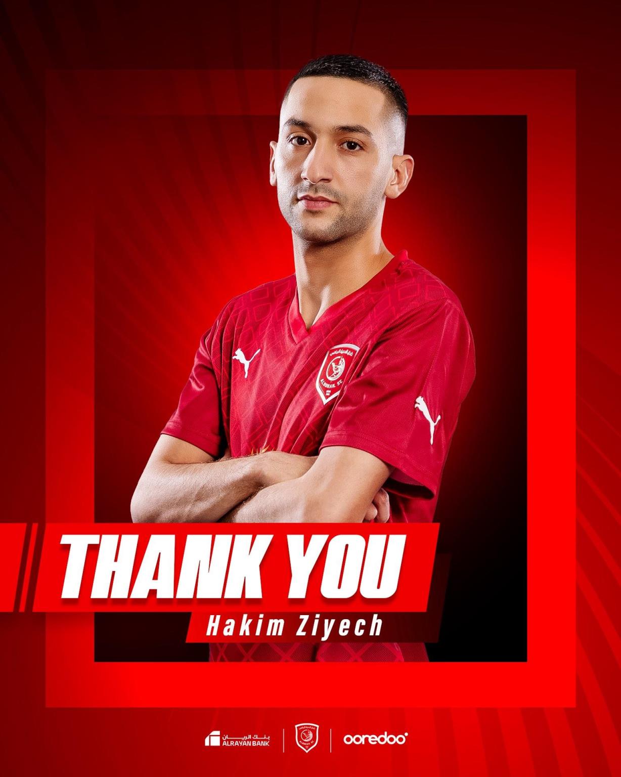 杜海勒官方宣布齊耶赫合同到期正式離隊