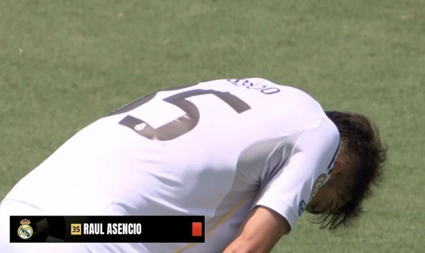 勞爾-阿森西奧皇馬一線隊(duì)44場3次送點(diǎn)1次染紅失誤率高