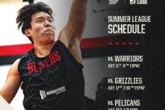 開拓者官方發(fā)布夏聯(lián)賽程 楊瀚森獨占封面