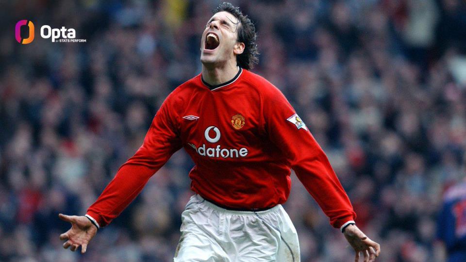 范尼執(zhí)教萊斯特城前25場(chǎng)17球，球員時(shí)代01/02賽季前25場(chǎng)19球