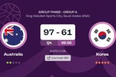 澳大利亞三分26投15中 36分大勝韓國(guó) 李賢重16投3中&三分12投2