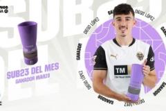 3場(chǎng)3球！瓦倫西亞邊鋒迭戈-洛佩茲榮膺西甲3月最佳U23球員