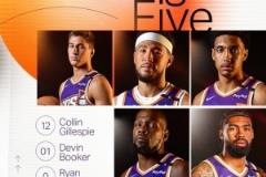 太陽(yáng)VS雄鹿首發(fā)：布克、KD領(lǐng)銜 字母哥缺席 比爾、利拉德缺陣