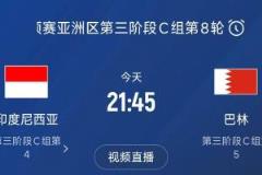 爭(zhēng)四大戰(zhàn)！印尼 vs 巴林首回合戰(zhàn)平，國(guó)足三隊(duì)皆6分