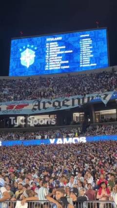 賽前曝將重拳出擊阿根廷，首發(fā)念到拉菲尼亞引全場噓聲