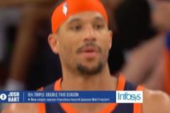 哈特豪取賽季第9次三雙 超越弗雷澤創(chuàng)尼克斯隊(duì)史紀(jì)錄