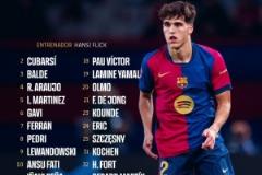 巴薩對(duì)陣奧薩蘇納名單出爐：萊萬(wàn)、庫(kù)巴西、阿勞霍在列，拉菲尼亞缺席