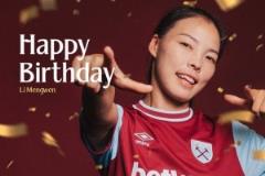 李夢(mèng)雯30歲生日，西漢姆聯(lián)女足獻(xiàn)上祝福海報(bào)