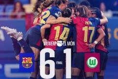 巴薩女足第5、6球均用滿分任意球打穿狼堡門將