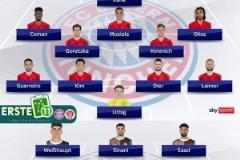 天空預(yù)測(cè)拜仁vs圣保利首發(fā)：金玟哉搭檔戴爾鎮(zhèn)守中衛(wèi)，格雷羅出任左后衛(wèi)