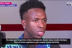 這是服了？維尼修斯：阿根廷隊(duì)贏得了世界杯，他們有信心