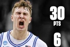 弗拉格NCAA錦標賽砍下30分6板7助 成杜克男籃首位得分王