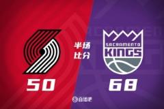 半場(chǎng)戰(zhàn)報(bào)：拉文20分阿夫迪亞17分7板 國(guó)王領(lǐng)先開(kāi)拓者18分