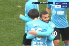 19歲朱鵬宇中超首球！大連英博1-0領(lǐng)先長春亞泰，馬萊萊助攻