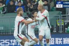 費(fèi)利佩亂戰(zhàn)破門(mén)蓉城1-1追平國(guó)安