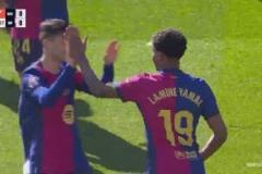 巴薩領(lǐng)先！亞馬爾任意球絕殺，赫羅納后衛(wèi)手球送烏龍