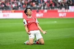 中村敬斗傳射建功，蘭斯3-1馬賽結(jié)束法甲15輪不勝