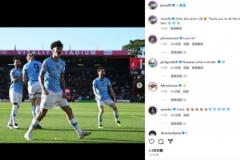 兩送助攻！奧賴?yán)饝c祝，斯通斯&格拉利什等隊(duì)友紛紛支持