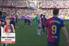 萊萬梅開二度！西甲官方：當(dāng)選巴薩4-1赫羅納全場(chǎng)最佳球員