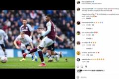 拉什福德社交媒體曬進球照：激動不已，終于在維拉打入首球！