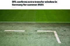 德職聯(lián)增開轉(zhuǎn)會(huì)窗至6月10日 為世俱杯讓路