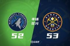 約基奇23+6華子三分低迷亞歷山大-沃克13+5+5 掘金半場(chǎng)領(lǐng)先1分