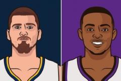 難兄難弟！僅約基奇和?？怂贡举惣具_(dá)成60+ 都是對(duì)陣森林狼空砍