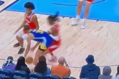 莫蘭特三打庫里 上強度也上尺度 最后姿勢難描述