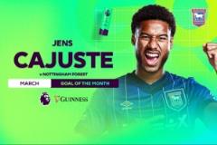 英超3月最佳進球：卡尤斯特禁區(qū)前沿轉(zhuǎn)身遠射破門