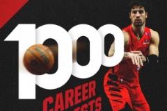 開拓者官方發(fā)布：阿夫迪亞生涯總助攻數(shù)突破1000次大關(guān)