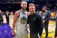 勇士官推發(fā)布庫(kù)里與貝克漢姆合照：彼此欣賞