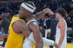 詹姆斯與巴特勒賽后擁抱致意，老對手情誼依舊