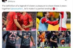 凱恩致敬穆勒：傳奇合作，兩年共譜輝煌