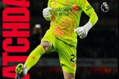 阿森納官方發(fā)布對陣埃弗頓海報，門將拉亞獨(dú)居中心位置