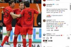 穆勒社交媒體發(fā)布慶祝照片：贏得關(guān)鍵客場(chǎng)勝利，為關(guān)鍵一周蓄勢(shì)待發(fā)！