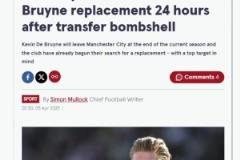 《鏡報》：曼城選擇維爾茨作為德布勞內(nèi)的替代者