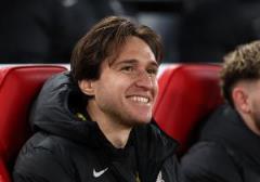 基耶薩替補(bǔ)13分鐘1射正，僅出場一次便獲獎牌