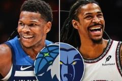 森林狼VS灰熊關(guān)鍵戰(zhàn)來襲！官方發(fā)布華子與莫蘭特預(yù)熱海報(bào)